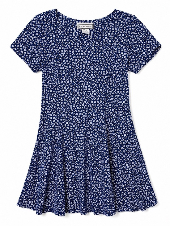 E.D. Michaels Dresses & Skirts - Vintage E.D. Michaels Blue and White Dress with corset tie back in size 4